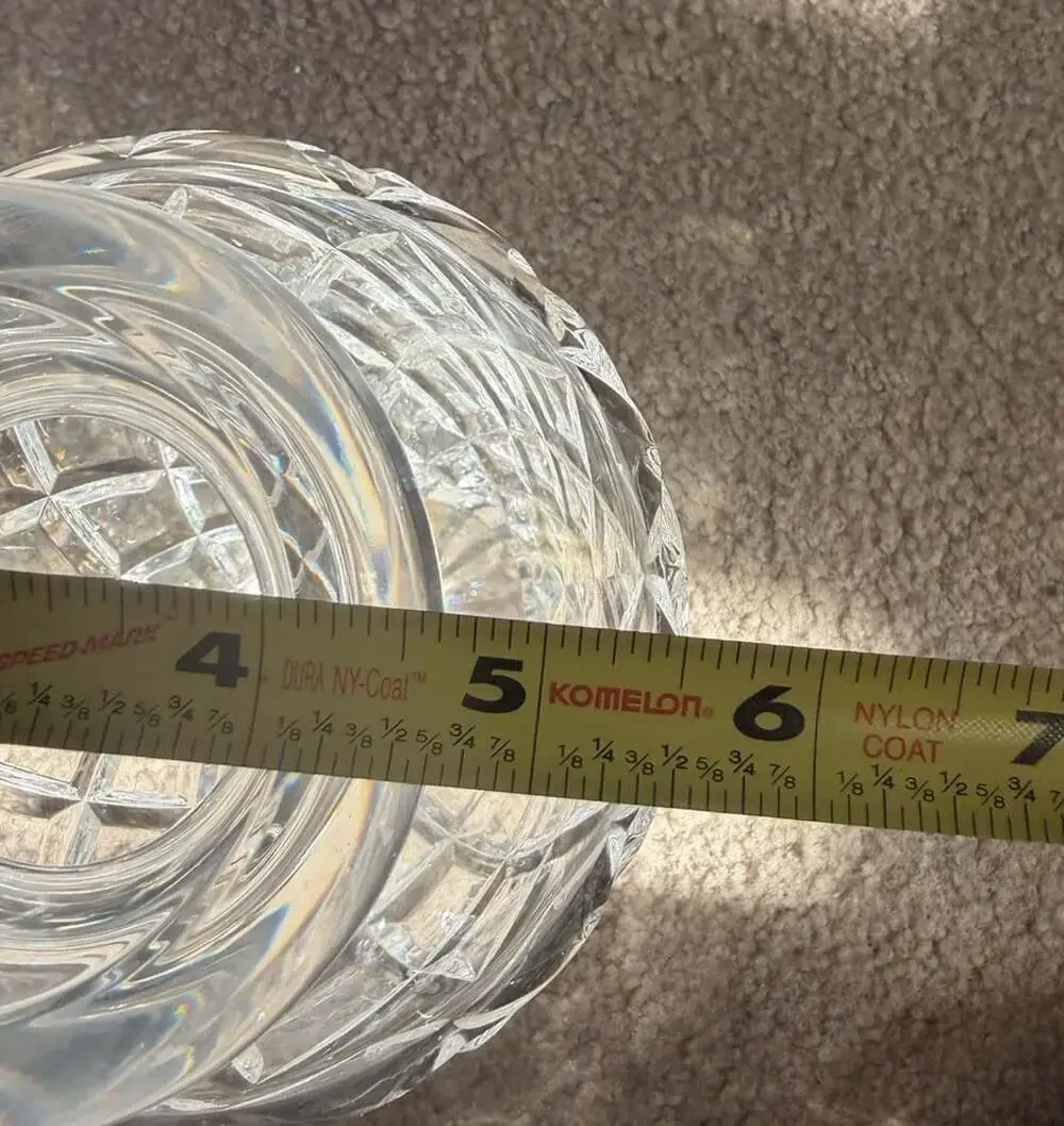 Rare Vintage WATERFORD Diamond / Vertical Cut  8